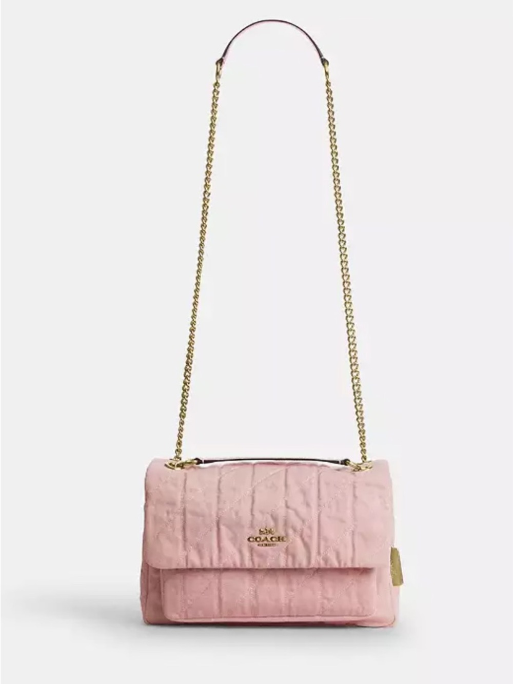 Elodie Crossbody Bag
In Loved pink Denim With Quilting - Picture 2 of 10